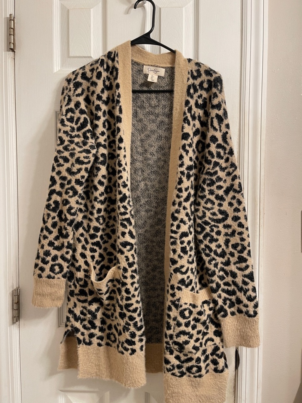 Jessica Simpson Large Leopard Print Cardigan